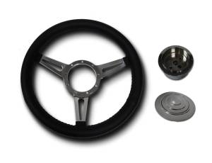 Auto City Classic - 32" Street / Hot Rod Stainless Floor Shift Tilt Steering Column Floor Shift with 3 Spoke GT Wheel Kit SC7007C/P-1430 - Image 8