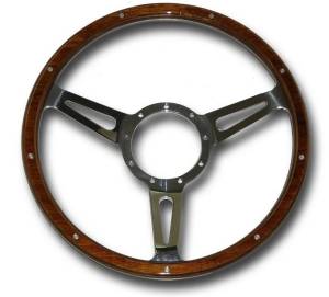 Auto City Classic - 32" Street / Hot Rod Stainless Floor Shift Tilt Steering Column with Woody Wheel Kit SC7007C/P-1430W/1530W - Image 3