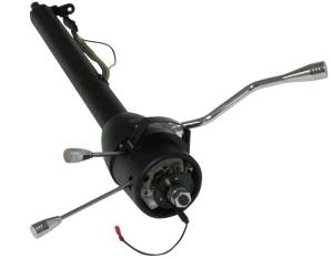 Auto City Classic - 32" Street / Hot Rod Stainless Floor Shift Tilt Steering Column with 3 Spoke Wheel Kit SC7007C/P-1431 - Image 2