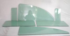 1954-1956 Buick Hardtop / Cadillac Sport Hardtop Convertible Side Glass Set SS-BC-54-56-2CV - Image 2