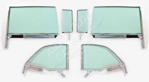 1955-1957 Chevrolet / Pontiac Convertible 6 Piece Assembled Side Glass Set SSA-5557CVCNV