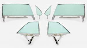 1962 Buick / Chevrolet / Oldsmobile / Pontiac 2 Door Hardtop Assembled Side Glass Set SSA-BCOP-62-2H