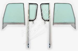 1955-1959 Chevrolet / GMC Cab and Panel Delivery Post Assembled Side Glass Set SSAP-CVY-55-59-PU