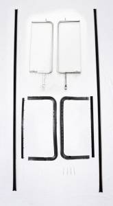Auto City Classic - 1955-1957 Chevrolet / Pontiac 2 and 4 Door Sedan and Wagon Vent Post Rehab Kit V2017G-REH - Image 4