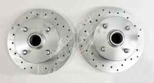 Auto City Classic - 1964-1966 Ford Mustang / 60-65 Ford Falcon, Ranchero and Mercury Comet 6 Cylinder 4 Lug Front Disc Brake Conversion Wheel Kit - Image 2