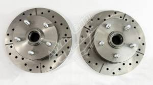 Auto City Classic - 1964-1966 Ford Mustang / 60-65 Ford Falcon, Ranchero and Mercury Comet 6 Cylinder 5 Lug Front Disc Brake Conversion Wheel Kit - Image 2